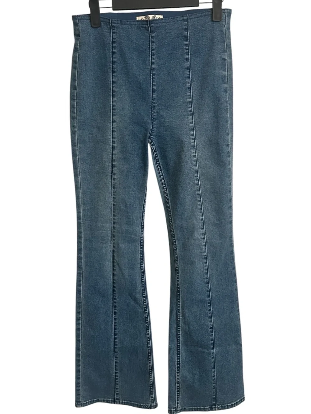 Free People Wee The Free High-Rise Pull On Flare Jeans Size 26 Cotton